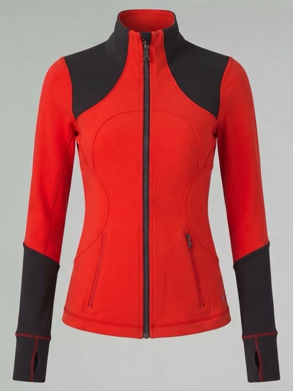 lululemon athletica Red and Black Full-Zip Utility Jacket